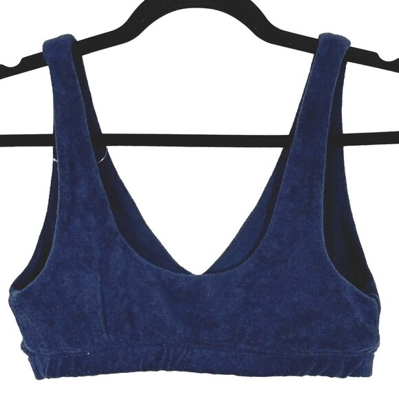 Offline By Aerie Recharge Bra - Deep Blue - Size S - Minimal Support - Terry Lou - Picture 2 of 5